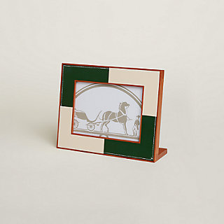 Pleiade en Casaque picture frame, medium model - Grey | Hermès USA